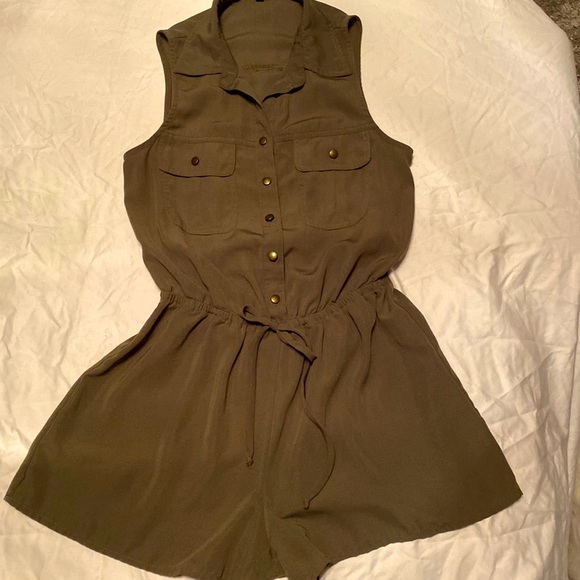 Olive Romper by Bebop - Picture 1 of 4